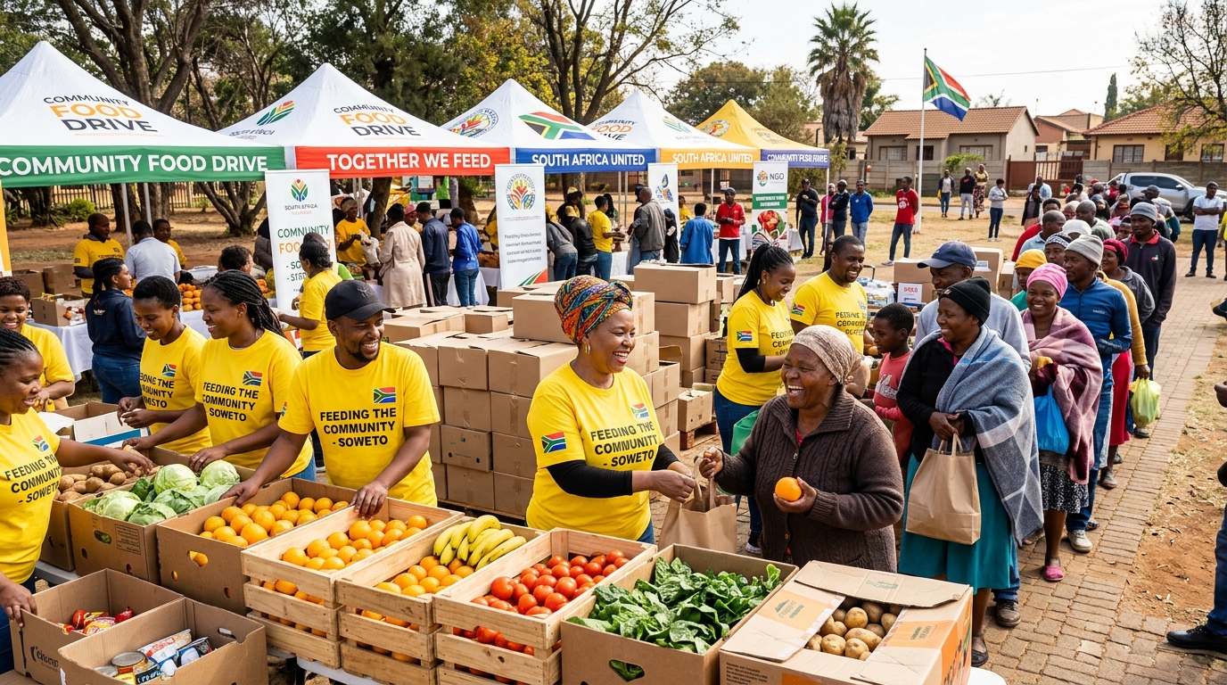Community charity event distribution